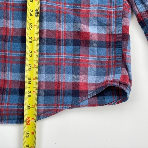 Duluth Trading Company Men's Blue Red Plaid Flannel Button Down Shirt XL-Tall - Picture 5 of 5